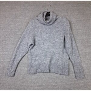 Quince Womens Sweater XL Gray Wool Alpaca Turtleneck Quiet Luxury Elevated Cozy
